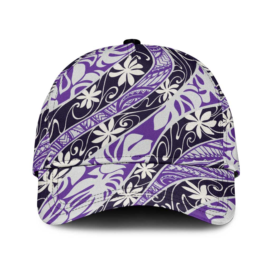 Vareau Tahiti Tiare Monstera Classic Cap Polynesian Pattern Curve Style - Polynesian Pride