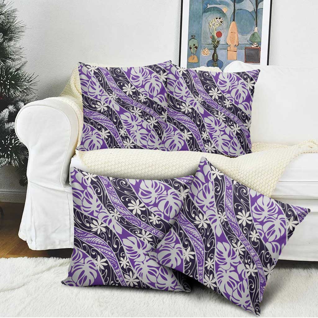 Vareau Tahiti Tiare Monstera Pillow Cover Polynesian Pattern Curve Style - Polynesian Pride