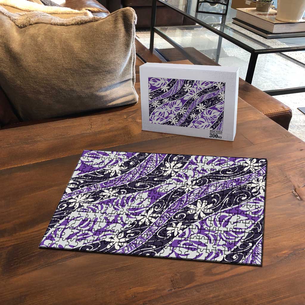 Vareau Tahiti Tiare Monstera Puzzle Polynesian Pattern Curve Style - Polynesian Pride