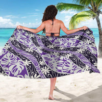 Vareau Tahiti Tiare Monstera Sarong Polynesian Pattern Curve Style - Polynesian Pride