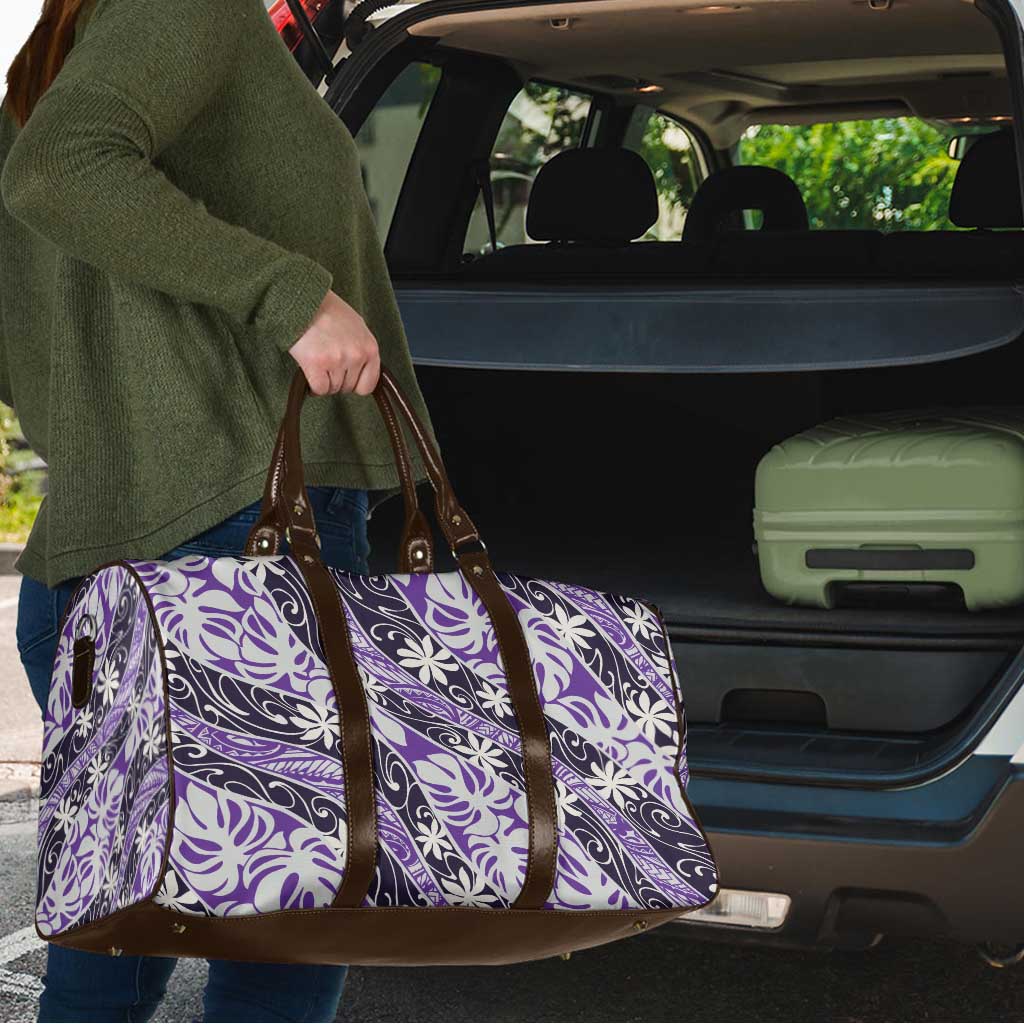 Vareau Tahiti Tiare Monstera Travel Bag Polynesian Pattern Curve Style - Polynesian Pride