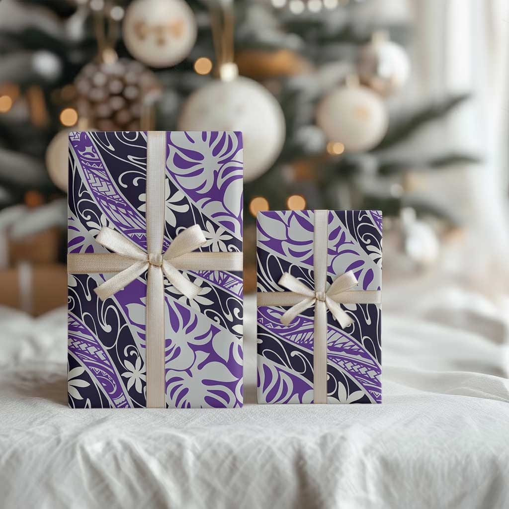 Vareau Tahiti Tiare Monstera Wrapping Paper Polynesian Pattern Curve Style - Polynesian Pride