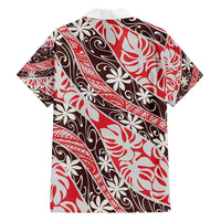 Uteute Tahiti Tiare Monstera Family Matching Off Shoulder Short Dress and Hawaiian Shirt Polynesian Pattern Curve Style - Polynesian Pride