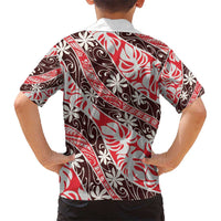Uteute Tahiti Tiare Monstera Hawaiian Shirt Polynesian Pattern Curve Style - Polynesian Pride
