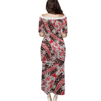 Uteute Tahiti Tiare Monstera Puletasi Polynesian Pattern Curve Style - Polynesian Pride