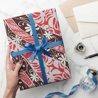 Uteute Tahiti Tiare Monstera Wrapping Paper Polynesian Pattern Curve Style - Polynesian Pride