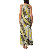 Rearea Tahiti Tiare Monstera Family Matching Tank Maxi Dress and Hawaiian Shirt Polynesian Pattern Curve Style - Polynesian Pride