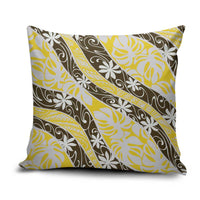 Rearea Tahiti Tiare Monstera Pillow Cover Polynesian Pattern Curve Style - Polynesian Pride