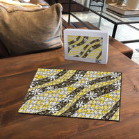 Rearea Tahiti Tiare Monstera Puzzle Polynesian Pattern Curve Style - Polynesian Pride