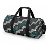 Taniko Aotearoa Mix Paua Shell Duffle Bag Niho Taniwha Turquoise Glitter LT01 - Polynesian Pride