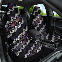 Personalised Taniko Aotearoa Mix Paua Shell Car Seat Cover Niho Taniwha Lilac Glitter LT01 One Size Purple - Polynesian Pride