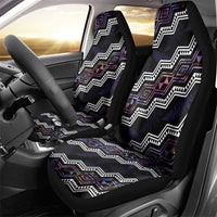 Personalised Taniko Aotearoa Mix Paua Shell Car Seat Cover Niho Taniwha Lilac Glitter LT01 - Polynesian Pride
