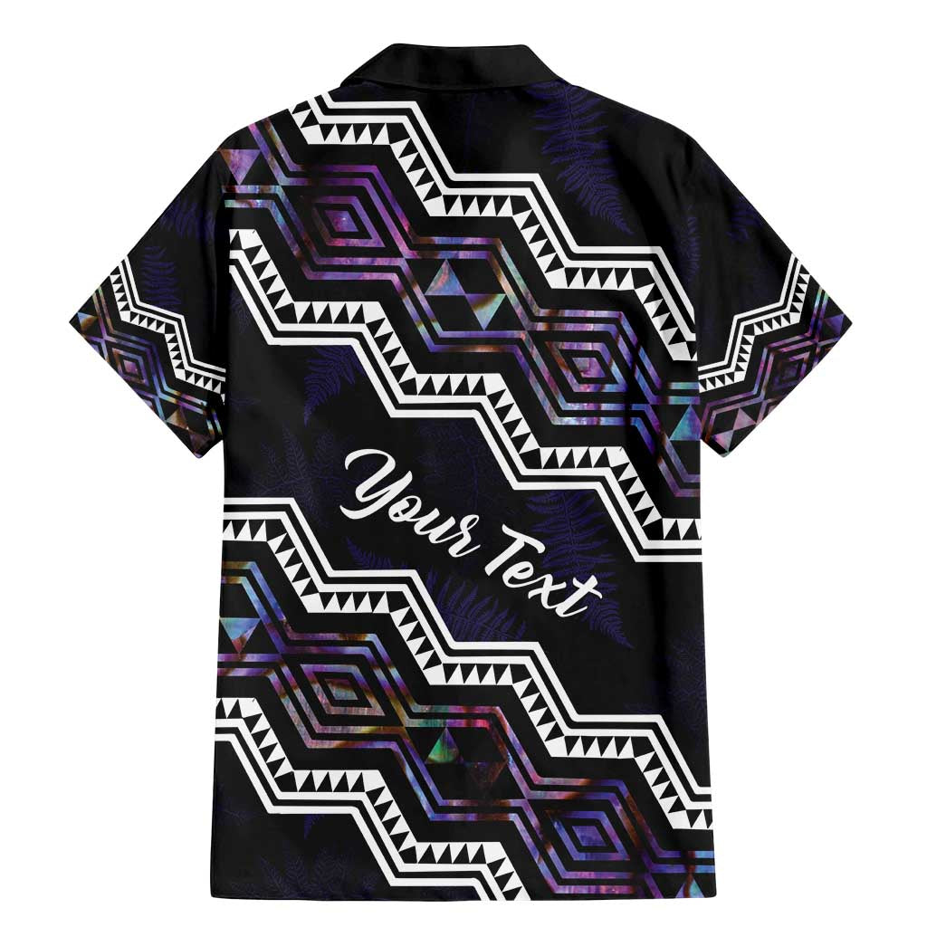 Personalised Taniko Aotearoa Mix Paua Shell Family Matching Mermaid Dress and Hawaiian Shirt Niho Taniwha Lilac Glitter