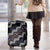 Personalised Taniko Aotearoa Mix Paua Shell Luggage Cover Niho Taniwha Lilac Glitter