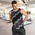 Personalised Taniko Aotearoa Mix Paua Shell Men Tank Top Niho Taniwha Lilac Glitter