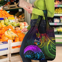Wellington Pride Grocery Bag Aotearoa Tribal Rainbow Pattern