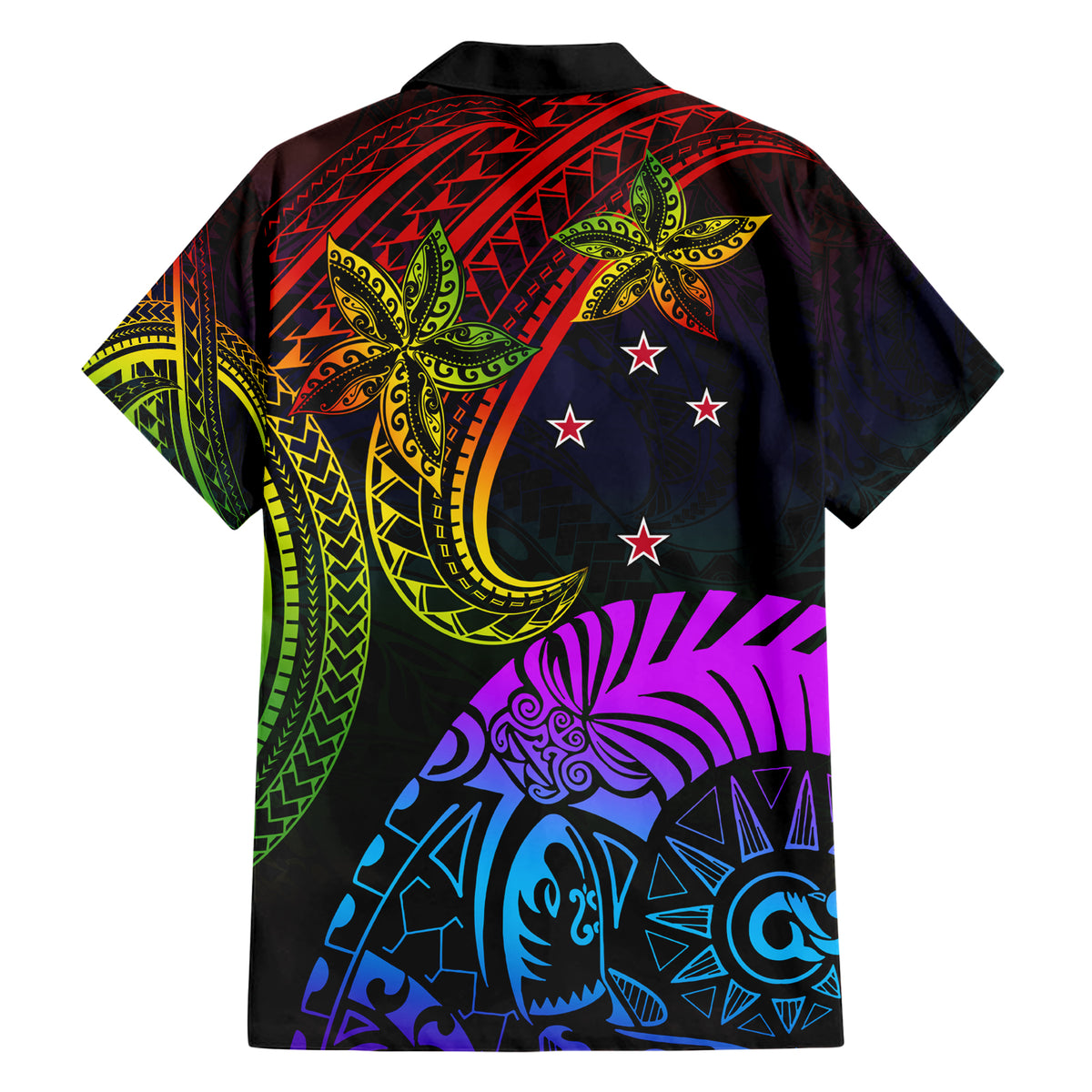 Wellington Pride Hawaiian Shirt Aotearoa Tribal Rainbow Pattern LT01 - Polynesian Pride