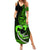 Personalised Hawaii Summer Maxi Dress Maui Be Strong Kakau Green Version LT01 Women Green - Polynesian Pride