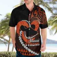 Personalised Hawaii Hawaiian Shirt Maui Be Strong Kakau Orange Version LT01 - Polynesian Pride