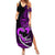 Personalised Hawaii Summer Maxi Dress Maui Be Strong Kakau Purple Version LT01 Women Purple - Polynesian Pride