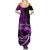 Personalised Hawaii Summer Maxi Dress Maui Be Strong Kakau Purple Version LT01 - Polynesian Pride