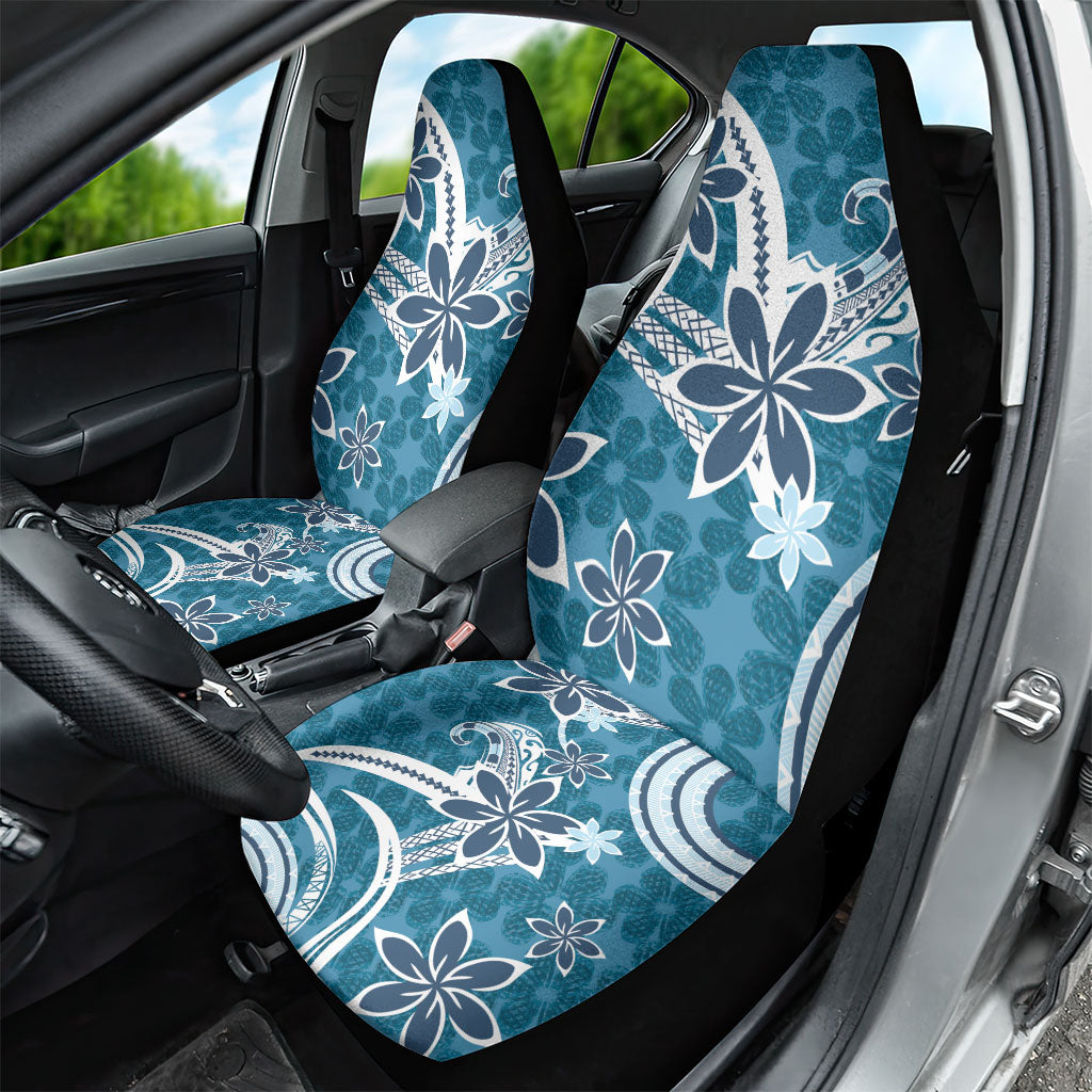 Hawaii Pupuala Plumeria Blue Car Seat Cover Polynesian Pattern LT01 - Polynesian Pride