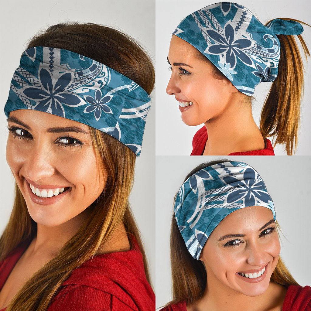 Hawaii Pupuala Plumeria Blue Neck Gaiter Polynesian Pattern LT01 - Polynesian Pride