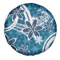 Hawaii Pupuala Plumeria Blue Spare Tire Cover Polynesian Pattern LT01 - Polynesian Pride