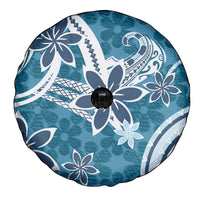Hawaii Pupuala Plumeria Blue Spare Tire Cover Polynesian Pattern LT01 - Polynesian Pride