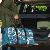 Hawaii Pupuala Plumeria Blue Travel Bag Polynesian Pattern LT01 - Polynesian Pride