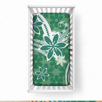Hawaii Pupuala Plumeria Green Baby Bed Cover Polynesian Pattern LT01 28 × 52 in Green - Polynesian Pride
