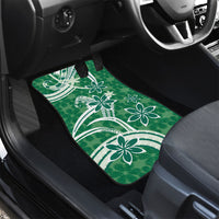 Hawaii Pupuala Plumeria Green Car Mats Polynesian Pattern LT01 - Polynesian Pride