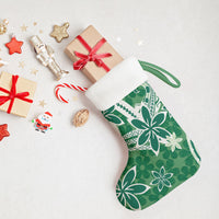 Hawaii Pupuala Plumeria Green Christmas Stocking Polynesian Pattern LT01 - Polynesian Pride