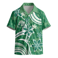 Hawaii Pupuala Plumeria Green Kid Hawaiian Shirt Polynesian Pattern LT01 - Polynesian Pride