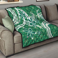 Hawaii Pupuala Plumeria Green Quilt Polynesian Pattern LT01 - Polynesian Pride