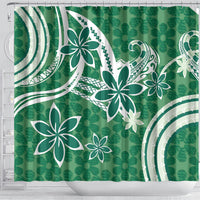 Hawaii Pupuala Plumeria Green Shower Curtain Polynesian Pattern LT01 - Polynesian Pride