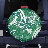 Hawaii Pupuala Plumeria Green Spare Tire Cover Polynesian Pattern LT01 No hole Green - Polynesian Pride