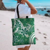 Hawaii Pupuala Plumeria Green Tote Bag Polynesian Pattern LT01 - Polynesian Pride