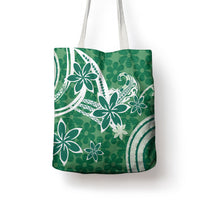 Hawaii Pupuala Plumeria Green Tote Bag Polynesian Pattern LT01 - Polynesian Pride
