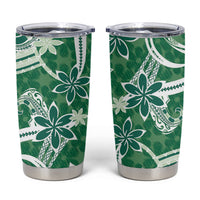 Hawaii Pupuala Plumeria Green Tumbler Cup Polynesian Pattern LT01 Green - Polynesian Pride