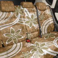 Hawaii Pupuala Plumeria Light Brown Back Car Seat Cover Polynesian Pattern LT01 - Polynesian Pride