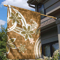 Hawaii Pupuala Plumeria Light Brown Garden Flag Polynesian Pattern LT01 - Polynesian Pride