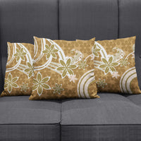 Hawaii Pupuala Plumeria Light Brown Pillow Cover Polynesian Pattern LT01 - Polynesian Pride