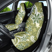 Hawaii Pupuala Plumeria Olive Green Car Seat Cover Polynesian Pattern LT01 - Polynesian Pride