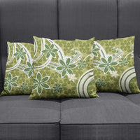 Hawaii Pupuala Plumeria Olive Green Pillow Cover Polynesian Pattern LT01 - Polynesian Pride