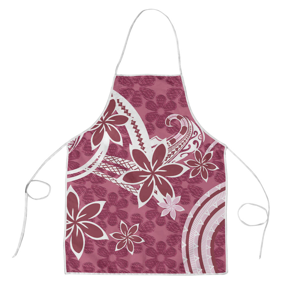Hawaii Pupuala Plumeria Pink Apron Polynesian Pattern LT01 Pink - Polynesian Pride