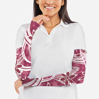 Hawaii Pupuala Plumeria Pink Arm Sleeves Polynesian Pattern LT01 - Polynesian Pride