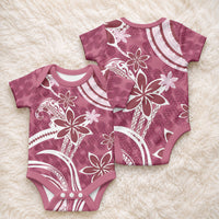 Hawaii Pupuala Plumeria Pink Baby Onesie Polynesian Pattern LT01 - Polynesian Pride