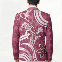 Hawaii Pupuala Plumeria Pink Blazer Polynesian Pattern LT01 - Polynesian Pride