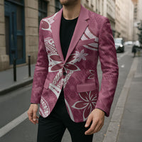 Hawaii Pupuala Plumeria Pink Blazer Polynesian Pattern LT01 - Polynesian Pride